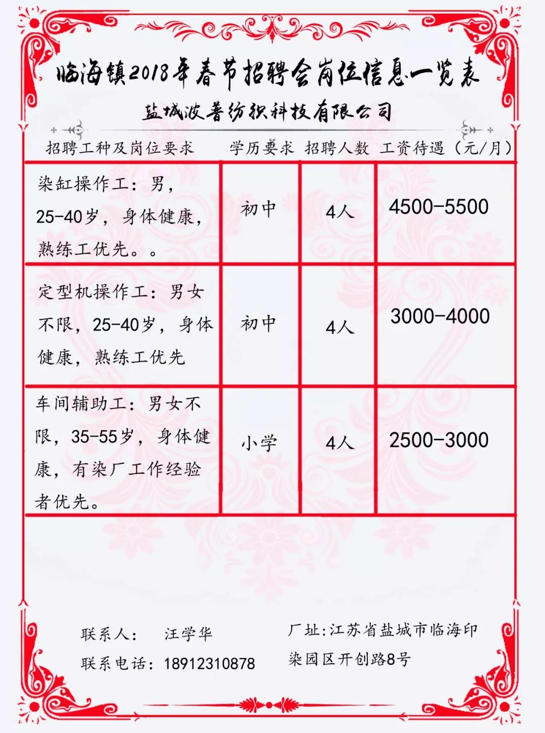 海通乡最新招聘信息汇总